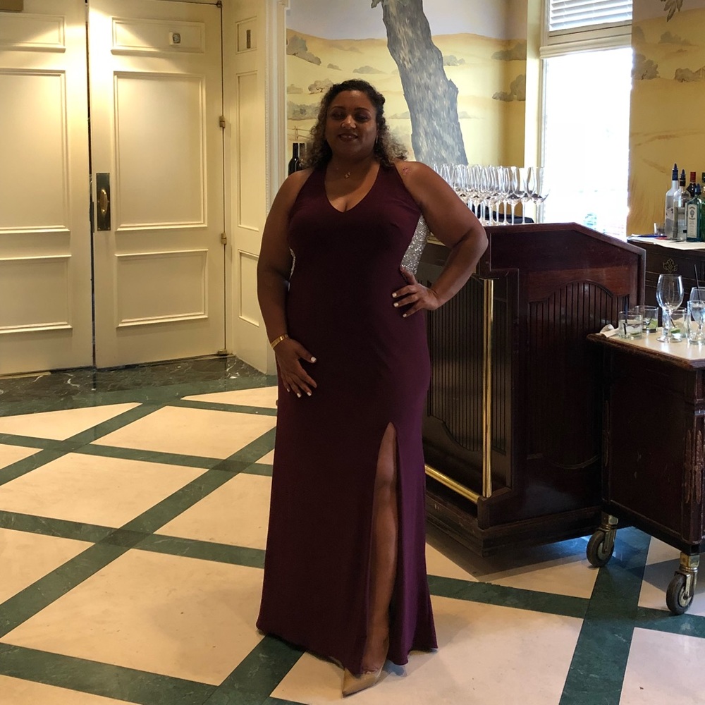 Full of color and glitter evening gown!